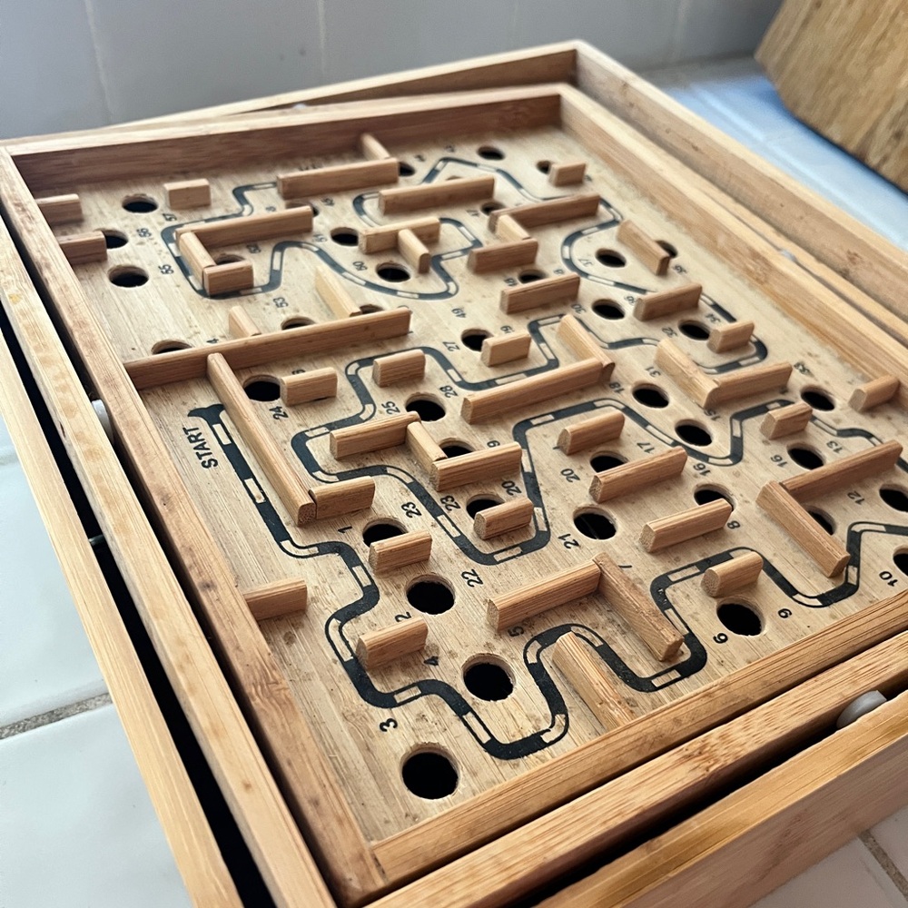 Classic Wooden Labyrinth Game